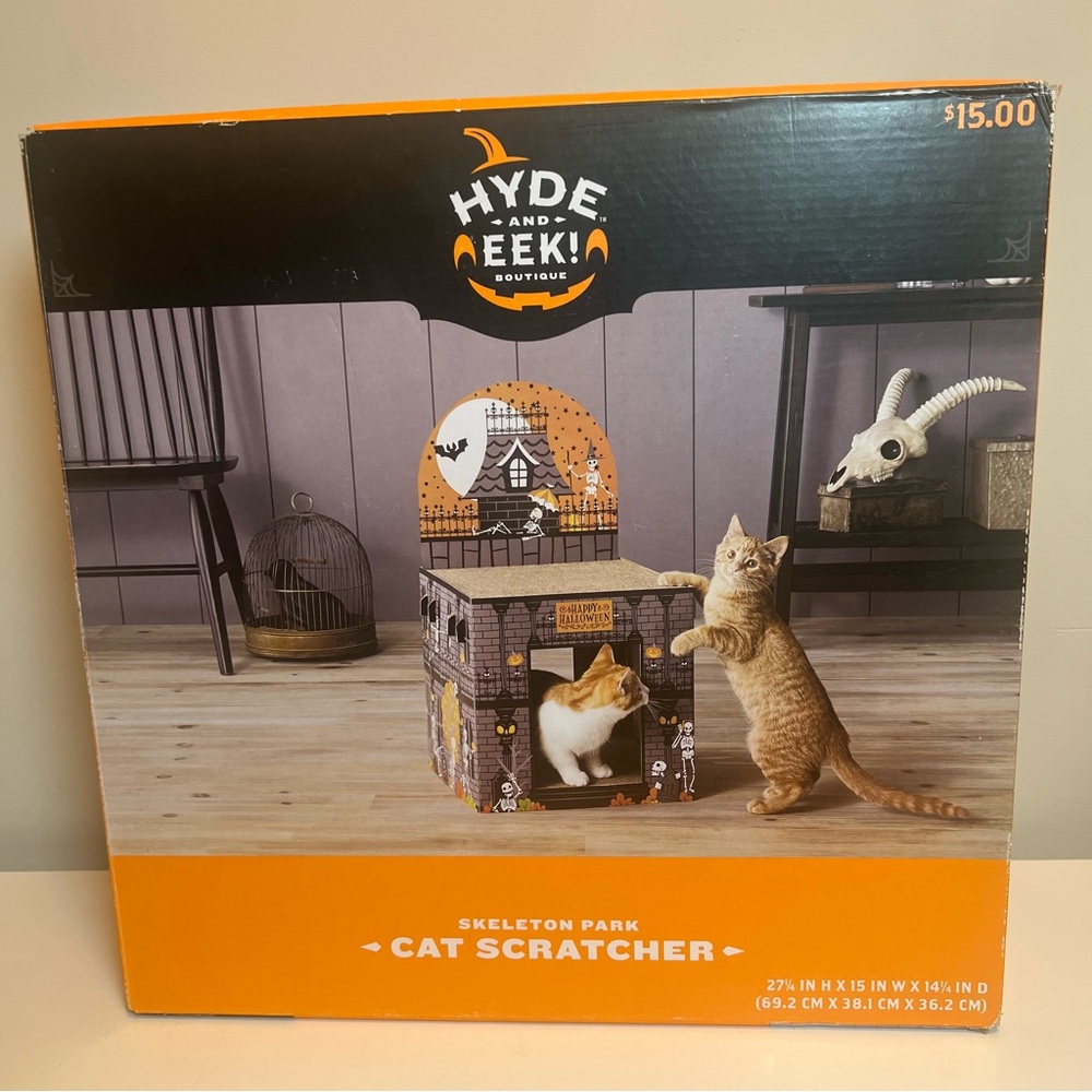 Target Skeleton Park Orange Cat Scratcher
